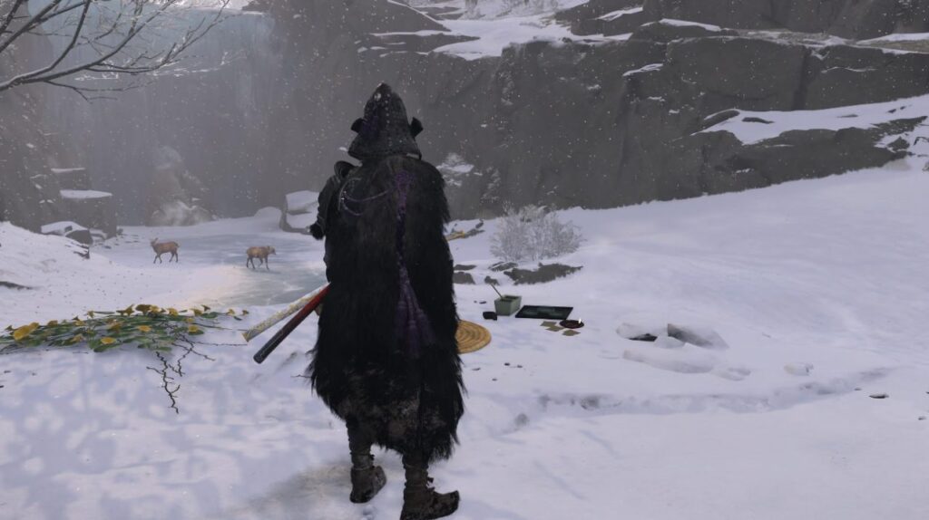 A Teshio Ridge Sumi-e Painting location in 'Ghost of Yotei' (Image: Sucker Punch Productions)