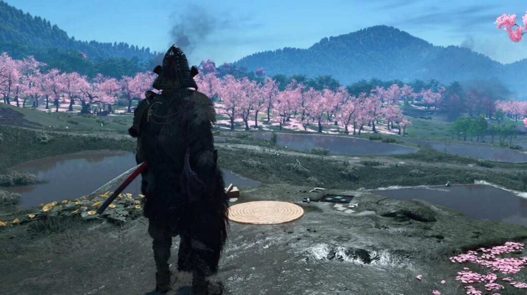 A Oshima Coast Sumi-e Painting location in 'Ghost of Yotei' (Image: Sucker Punch Productions)