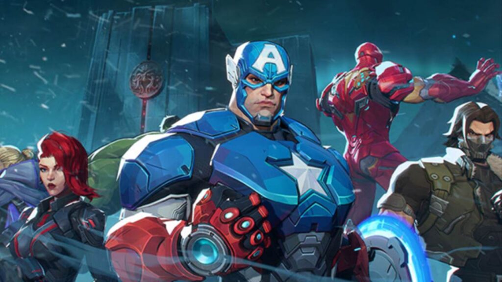 Black Widow, Captain America, Winter Soldier, and Iron Man in 'Marvel Rivals' (Image: NetEase Games)