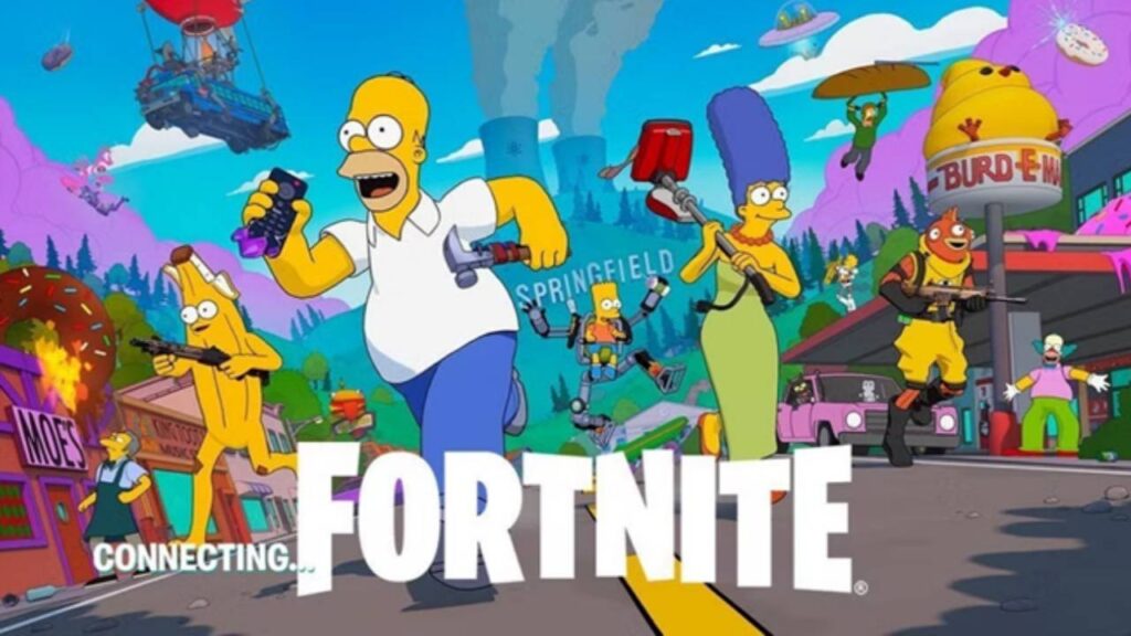 Simpsons in 'Fortnite' (Image: Epic Games)