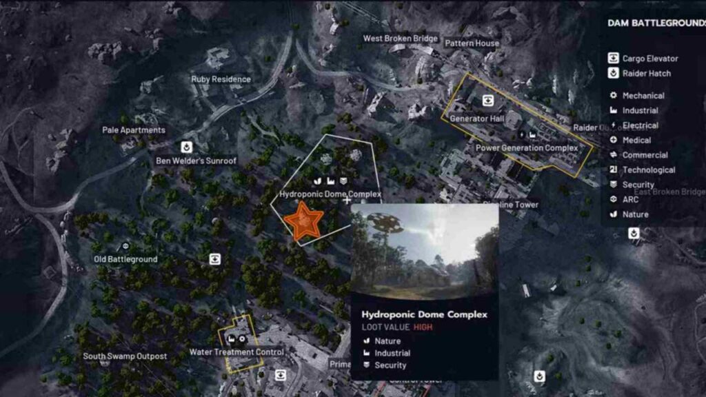 Hydroponic Dome Complex in ARC Raiders.