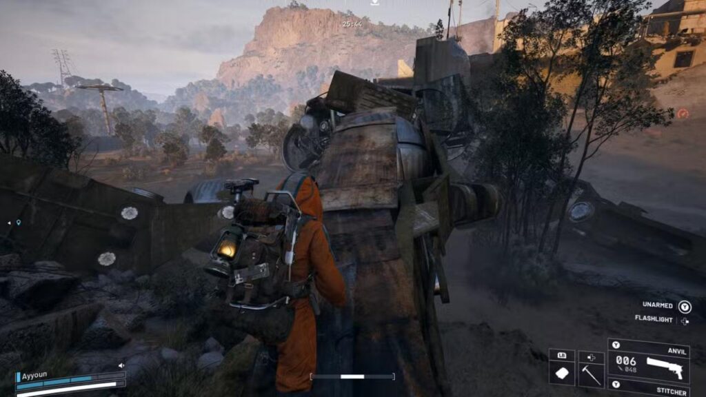 Looting a Baron Husk in ARC: Raiders is easy.