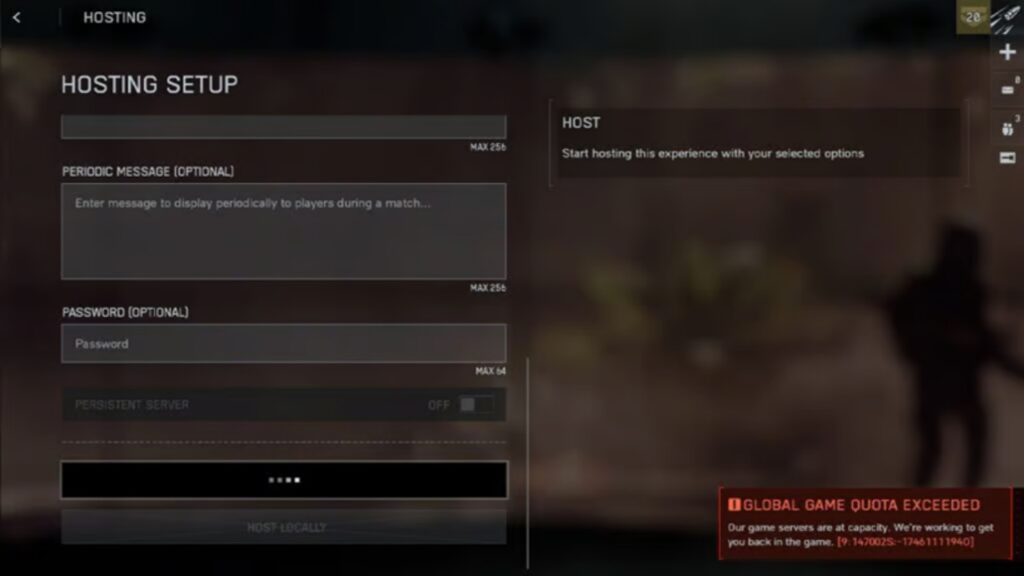 The “Global Game Quota Exceeded” Error is seen in the Portal Mode of Battlefield 6.