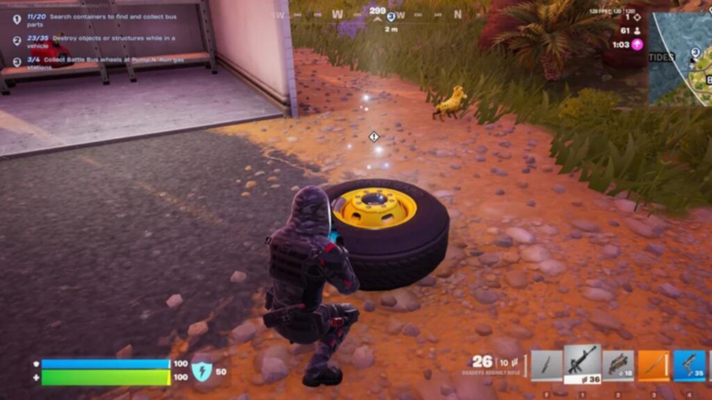 Battle Bus Wheels in Fortnite.