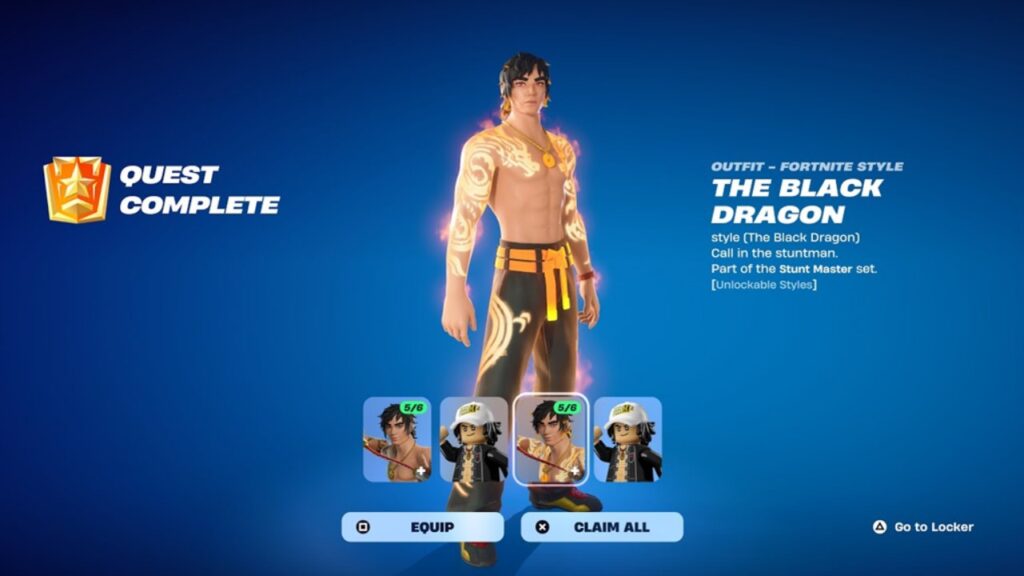 The Carter Wu Reload Rewards in Fortnite.