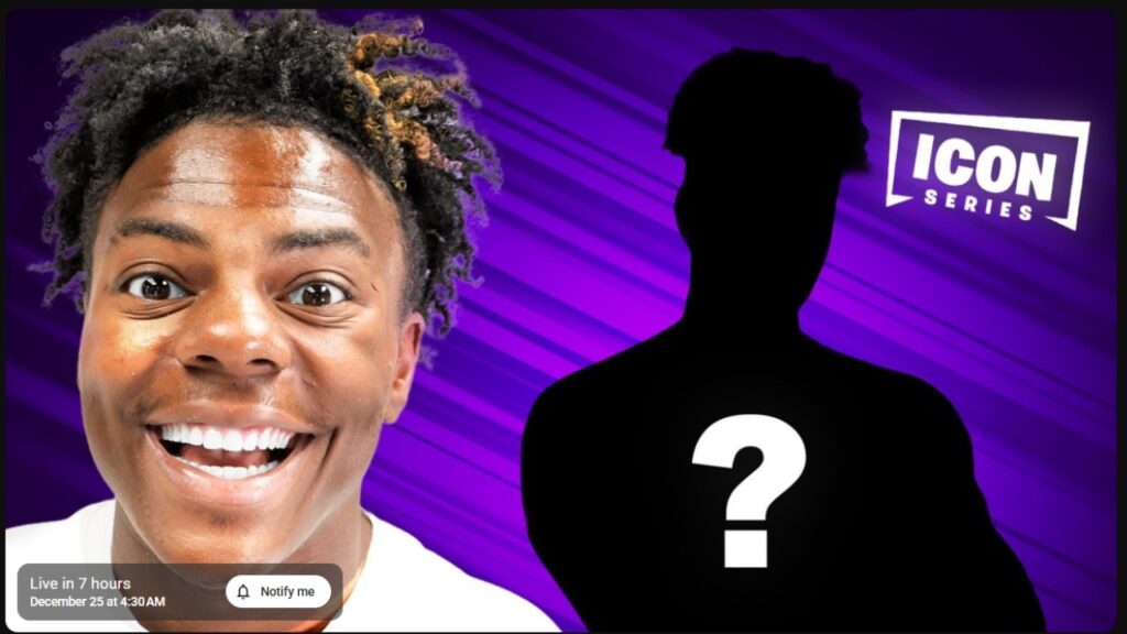 Fans can watch the live reveal of the Fortnite x IShowSpeed very soon.