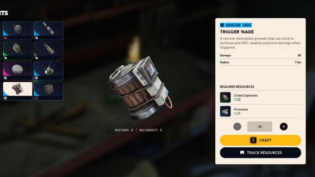 Trigger Nade in ARC Raiders.