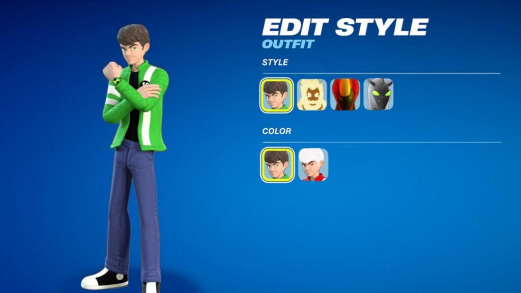 Concept Ben 10 cosmetics in Fortnite.