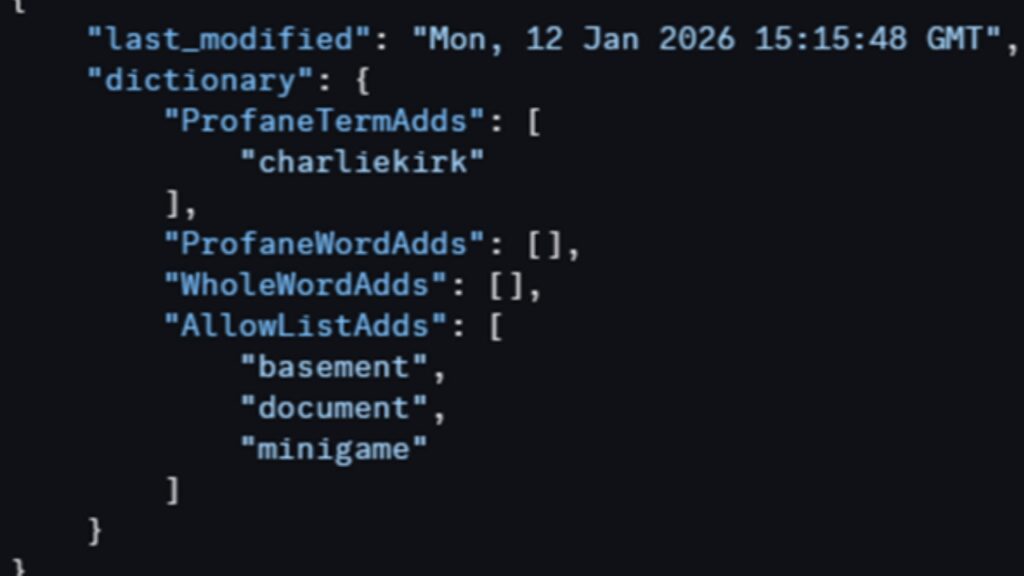 "Charlie Kirk" has been banned in GTA Online.