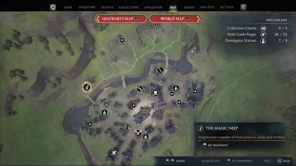 The Magic Neep in Hogwarts Legacy.