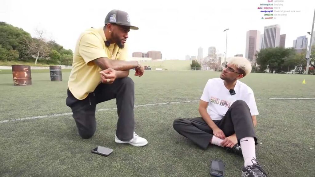 DeSean Jackson and N3on (Image: Twitch/n3on)