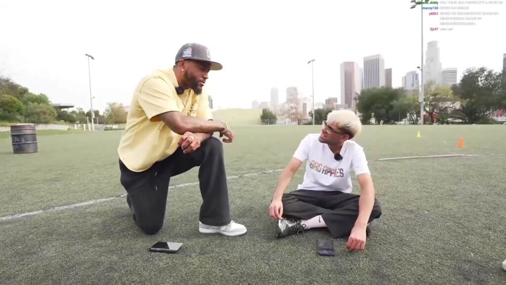 DeSean Jackson and N3on (Image: Twitch/n3on)