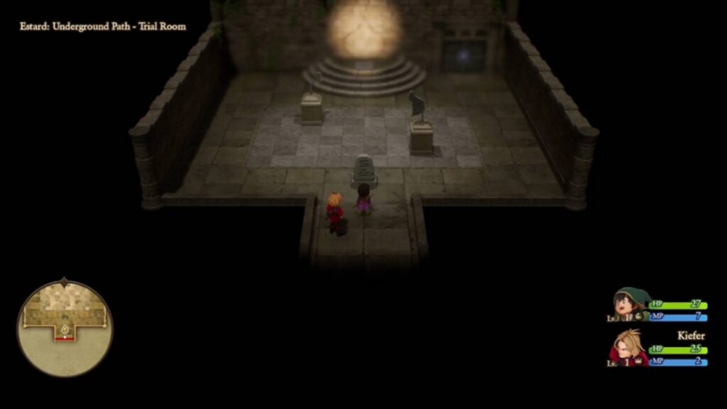 Estard Underground Path - Trial Room in Dragon Quest 7 Reimagined.