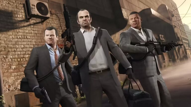 Michael, Trevor, and Franklin in 'GTA 5' (Image: Rockstar Games)