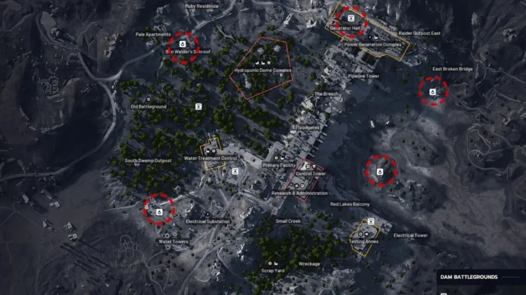All Locations for finding Blue Cellar Key 