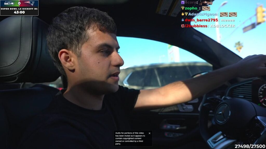 'Stable Ronaldo' IRL Just Chatting Live Stream during the Gun Incident (Image: Twitch/@stableronaldo)