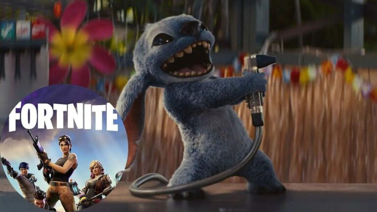 Stitch and 'Fortnite' (Image: Disney & Epic Games)