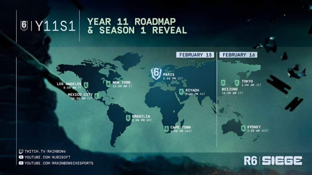 Rainbow Six Siege Year 11 Roadmap (Image: Ubisoft)