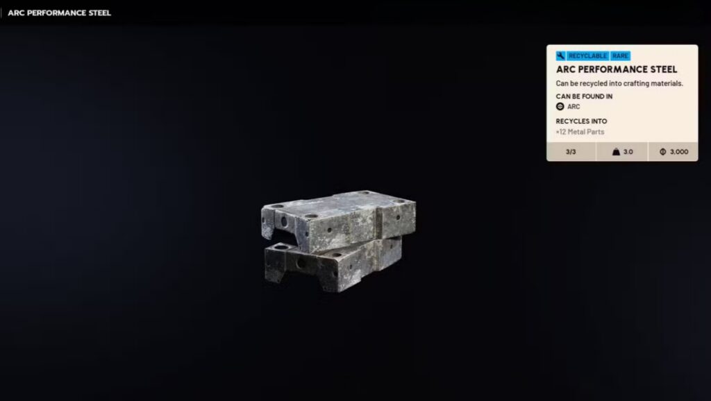 ARC Performance Steel in ARC Raiders.