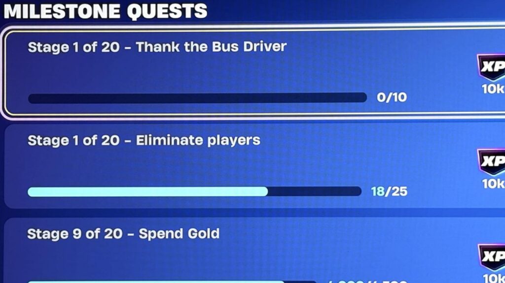 Thanking the bus driver grants you XP.