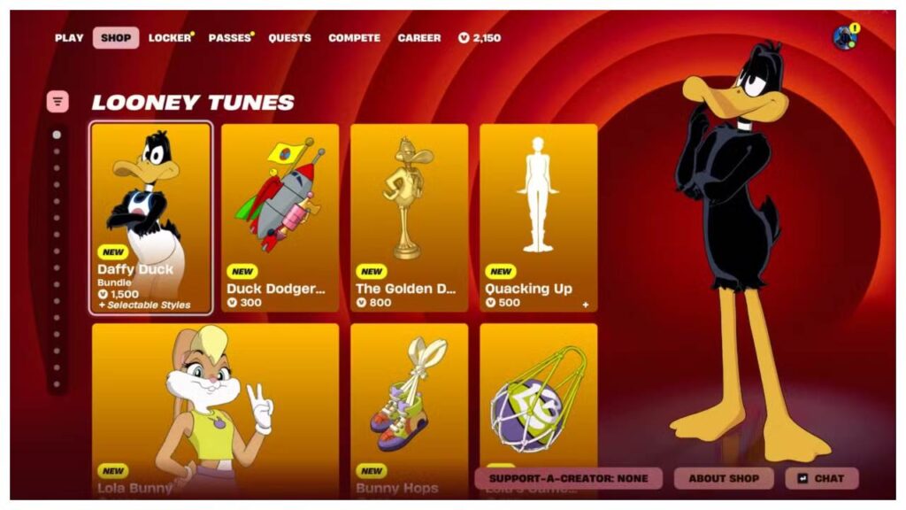 Daffy Duck and Lola Bunny