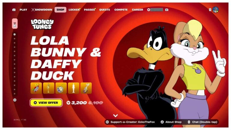 Daffy Duck and Lola Bunny in 'Fortnite' (Image: Epic Games)