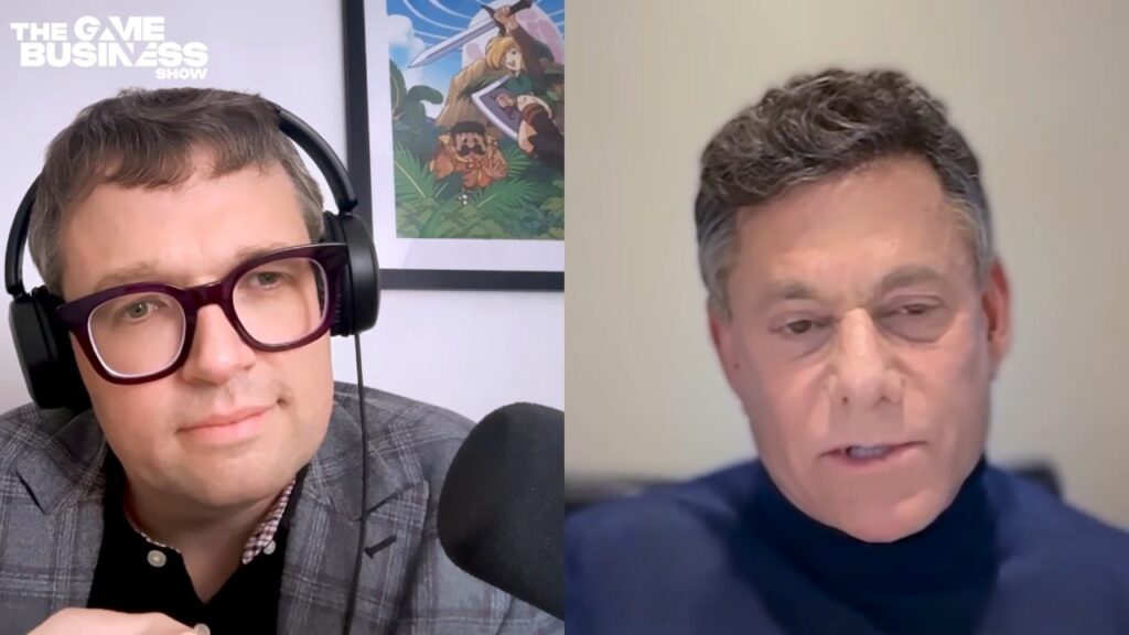 Christopher Dring and Strauss Zelnick (Image: IThe Game Business)