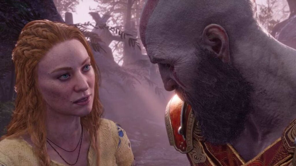 Faye and Kratos In God Of War (Image: Santa Monica Studio)