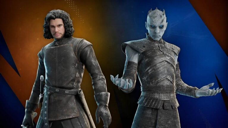 Jon Snow and Night King in 'Fortnite' (Image: Epic Games)