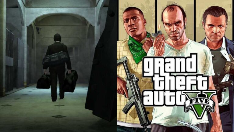 Nico Bellic in 'GTA 4' and Franklin, Trevor, and Michael in 'GTA 5' (Image: Rockstar Games)