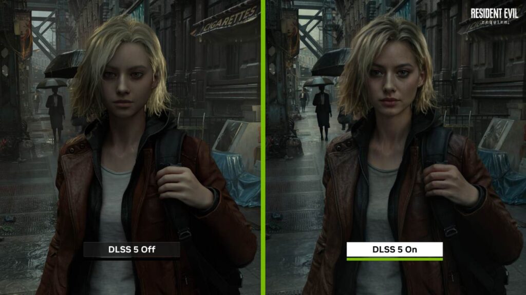 Starfield with and without DLSS 5 (Image: NVIDIA)