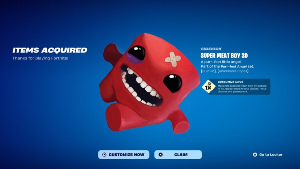 Super Meat Boy in 'Fortnite' (Image: Epic Games)
