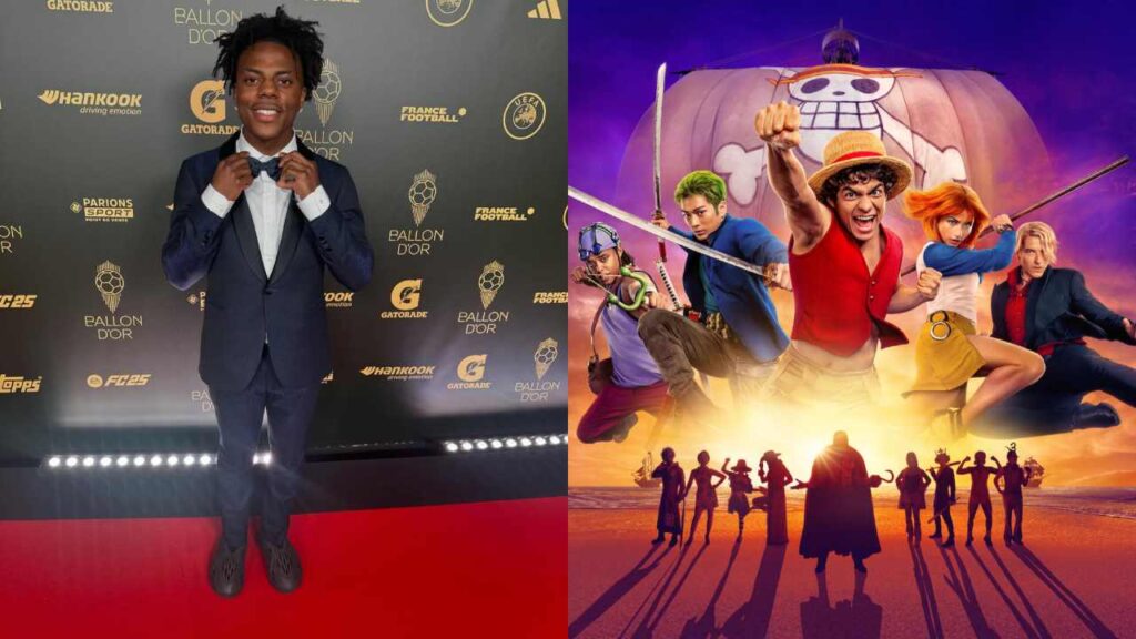 Ishowspeed/One Piece (Image: Instagram/ishowspeed and Netflix)